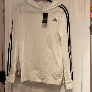 White hoodie adidas